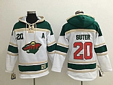 Minnesota Wild #20 Ryan Suter White Sawyer Hooded Sweatshirt Stitched NHL Jersey,baseball caps,new era cap wholesale,wholesale hats